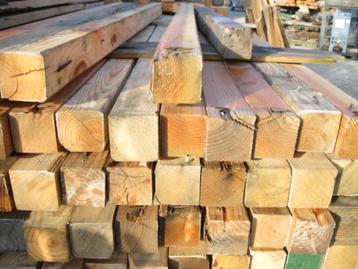Gebruikte balken 9x9 / 9x14 / 4x14 / 4x9cm lengte 2,44m beschikbaar voor biedingen