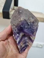 Punt van Chevron Amethist met rookkwarts, Verzamelen, Ophalen of Verzenden, Mineraal