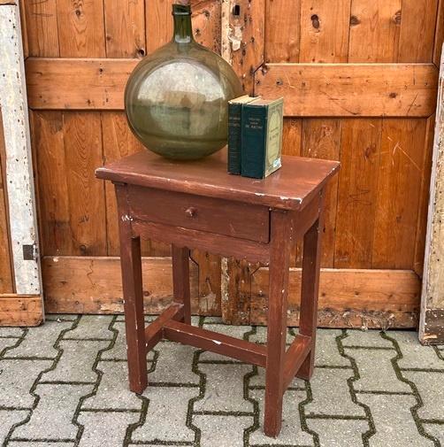 Ladekast nachtkastje hal bruin hout 48 x 30,5 x 61 cm, Huis en Inrichting, Slaapkamer | Nachtkastjes, Gebruikt, 55 tot 70 cm, 45 tot 65 cm