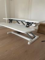Zit-Sta Bureau verhoger (elektrisch) Updesk Cross Wit, Ophalen, Elektrisch, Zo goed als nieuw