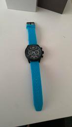 Henley horloge blauw, Ophalen of Verzenden, Zo goed als nieuw, Blauw, Jongen of Meisje