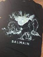 Balmain T-shirt met Wolven Print - Zwart, Balmain, Zwart, Overige maten, Ophalen of Verzenden