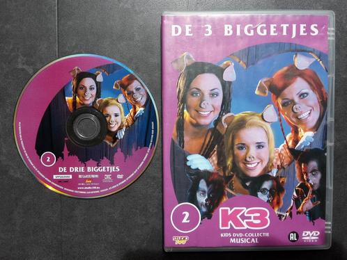 DVD - K3 De 3 Drie Biggetjes - Musical Studio 100, Cd's en Dvd's, Dvd's | Kinderen en Jeugd, Zo goed als nieuw, Film, Avontuur