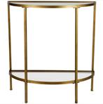 WOOOD GODDESS SIDETABLE ANTIQUE BRASS, Ophalen, 50 tot 100 cm, Rond, Zo goed als nieuw