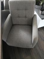 Kuipstoelen 4x taupe zgan+1gratis, Huis en Inrichting, Fauteuils, Minder dan 50 cm, Minder dan 75 cm, Zo goed als nieuw, Stof