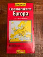 Spoorkaart Europa (Duits), Gelezen, Ophalen of Verzenden, Landkaart, 1800 tot 2000