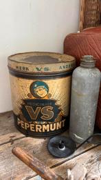 Antiek blik pepermunt V.s. Verzamelen retro vintage blikken, Verzamelen, Blikken, Ophalen of Verzenden, Zo goed als nieuw, Overige