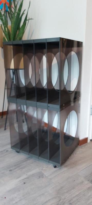 LP rek lp kast, platenhouder, vintage space age, jaren 60/70 beschikbaar voor biedingen