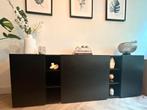 Dressoir Zwart, Huis en Inrichting, Kasten | Dressoirs, Ophalen, Gebruikt, 150 tot 200 cm, Dressoir zwart