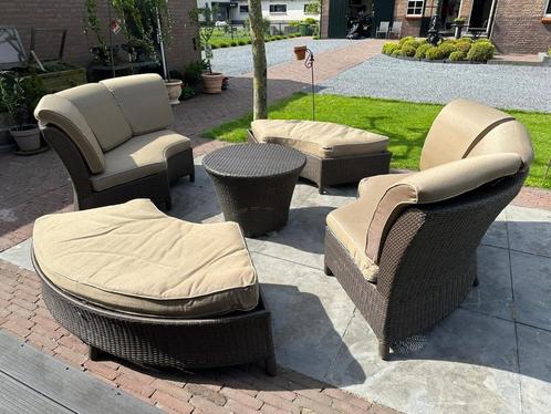 Hartman Loungeset Rhonda Hartman Tuinmeubelen, Tuin en Terras, Tuinsets en Loungesets, Gebruikt, Loungeset, Wicker, 8 zitplaatsen