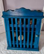 Antiek blauw eierkastje, Ophalen of Verzenden