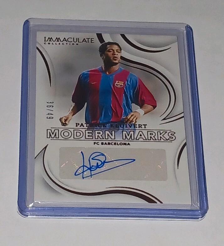 Patrick Kluivert/ Panini Immaculate, Verzamelen, Sportartikelen en Voetbal, Nieuw, Spelerskaart, Buitenlandse clubs, Ophalen of Verzenden
