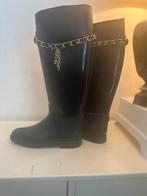 Moschino Regenlaarzen Zwart maat 39, Ophalen of Verzenden, Zo goed als nieuw, Zwart, Regenlaarzen