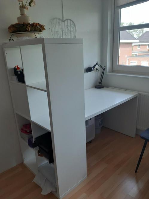 Ikea bureau wit, Kinderen en Baby's, Kinderkamer | Stapelbedden en Hoogslapers, Gebruikt, Hoogslaper, Ophalen