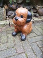 Houten honden beeld/hondenbeeld van hout., Ophalen of Verzenden, Zo goed als nieuw, Dier