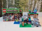 Lego Minecraft 21141 Zombiecave, Ophalen of Verzenden, Zo goed als nieuw, Complete set, Lego