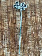 Originele stickpin Dubbele Iron cross stickpin wo1/ww1, Ophalen of Verzenden, Landmacht, Duitsland, Lintje, Medaille of Wings