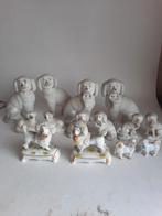 Antieke Hoerenhondjes Porseleinen Beeldjes (7 paar), Ophalen of Verzenden