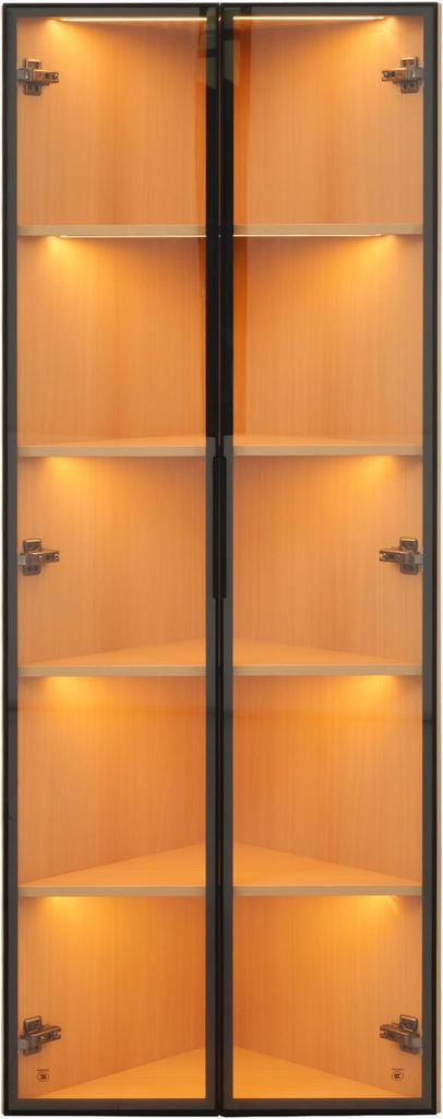 Vitrinekast, Huis en Inrichting, Kasten | Vitrinekasten, Zo goed als nieuw, 150 tot 200 cm, 50 tot 100 cm, 25 tot 50 cm, Glas