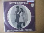 s3786 esther and abi ofarim - never grow old, Ophalen, Gebruikt, Overige genres, 7 inch