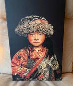 Tibetaans portrek op canvas 40x60, Antiek en Kunst, Kunst | Schilderijen | Modern, Ophalen