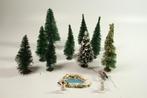 Modelspoor bomen, waarvan 2 met verlichting H0, Hobby en Vrije tijd, Modeltreinen | H0, Gebruikt, Natuur, Gelijkstroom of Wisselstroom