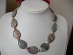 Een mooie Streep Agaat edelstenen ketting, Sieraden, Tassen en Uiterlijk, Antieke sieraden, Verzenden, Overige materialen, Ketting