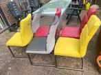 Gratis afhalen eetkamer stoelen (diy nodig), Huis en Inrichting, Stoelen, Ophalen, Zo goed als nieuw, Leer