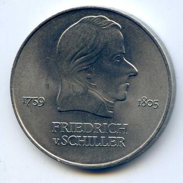 DDR 20 mark 1972 "Friedrich von Schiller" beschikbaar voor biedingen