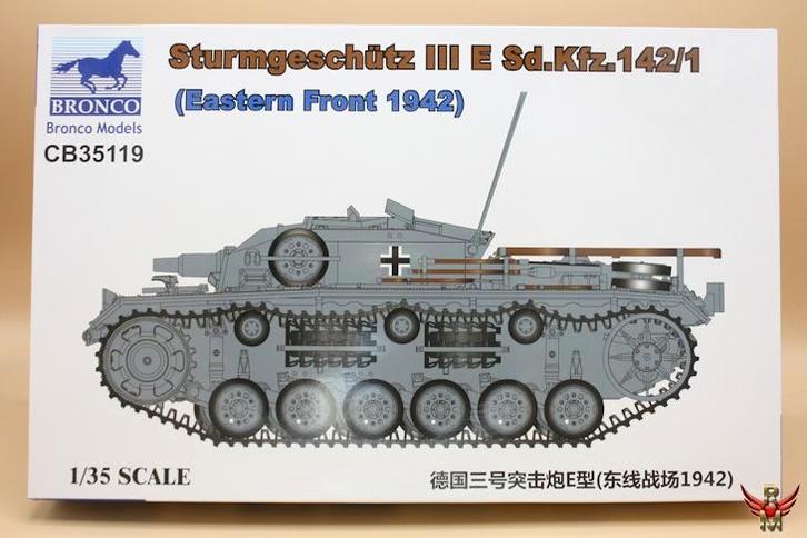 ROWASP | Bronco Models 1/35 Sturmgeschütz III E Sd Kfz 142/1, Hobby en Vrije tijd, Modelbouw | Auto's en Voertuigen, Nieuw, Tank