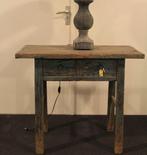 Wandtafel oud hout, Ophalen, 50 tot 100 cm, Teakhout, Landelijk