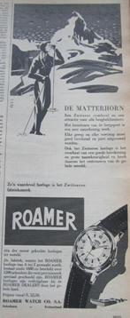 knipsel   ROAMER horloge  1953, Ophalen of Verzenden, 1940 tot 1960, Nederland, Knipsel(s)