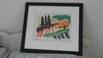 JAN CREMER ; zeefdruk TOSCANE, ingelijst, gesigneerd, Antiek en Kunst, Kunst | Litho's en Zeefdrukken, Ophalen of Verzenden