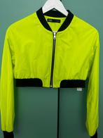 Zara Neon Gele Crop Windbreaker Jasje Maat S, Kleding | Dames, Jasjes, Kostuums en Pakken, Geel, Ophalen of Verzenden, Zo goed als nieuw