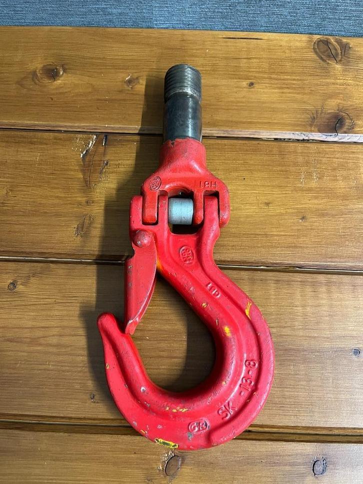 Zware SK-13-8 kantelbare hijshaak , haak , met M36 draad, Doe-het-zelf en Verbouw, Lieren en Takels, Gebruikt, Ophalen of Verzenden
