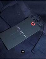 Ted Baker - Straight fit pantalon wol maat 28 - Nieuw €195, Ted Baker, Blauw, Nieuw, Ophalen of Verzenden