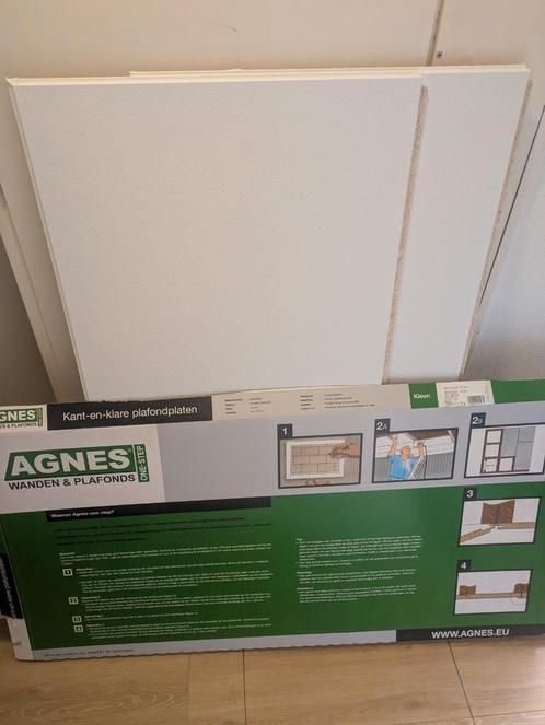 2 hele Agnes plafondplaten wit stuc, Doe-het-zelf en Verbouw, Platen en Panelen, Nieuw, Overige materialen, Minder dan 20 mm, Ophalen