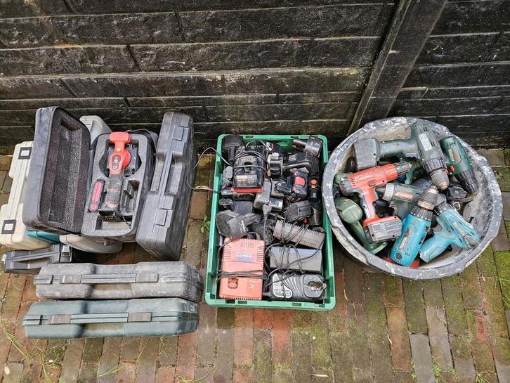 Accu gereedschappen, Doe-het-zelf en Verbouw, Gereedschap | Boormachines, Gebruikt, Boor- en Schroefmachine, Ophalen