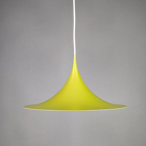 Trompetlamp groen, Semi pendel Fog & Mørup, vintage design, Huis en Inrichting, Lampen | Hanglampen, Zo goed als nieuw, 75 cm of meer