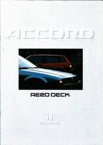 Brochure Honda Accord Aerodeck 1986, Ophalen of Verzenden, Gelezen, Honda