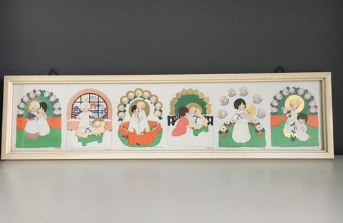 Kunst Adelt Ingelijste Prent jaren 50/60, Verzamelen, Foto's en Prenten, Gebruikt, Prent, Overige onderwerpen, 1940 tot 1960, Ophalen of Verzenden