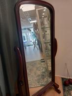 Antieke mooie staande spiegel., Huis en Inrichting, Woonaccessoires | Spiegels, Ophalen, Gebruikt, 150 tot 200 cm, Rechthoekig