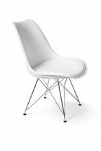 witte eettafelstoel, Huis en Inrichting, Ophalen, Overige materialen, Wit, Zo goed als nieuw