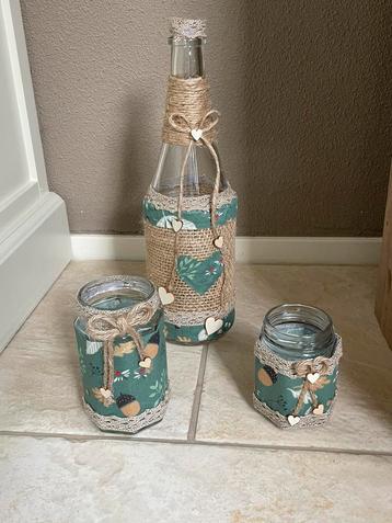 Leuke groene herfst decoratie ( 3 items) beschikbaar voor biedingen