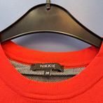 Nikkie shirt / truitje dikke rode stof zw/wit streep M 46567, Maat 38/40 (M), ., Nikkie, Ophalen of Verzenden