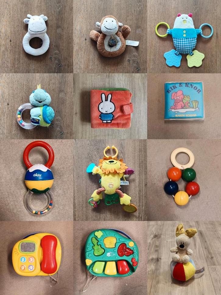 Baby Speelgoed Pakket - Rammelaars, Knuffels & Meer!, Kinderen en Baby's, Speelgoed | Babyspeelgoed, Zo goed als nieuw, Rammelaar