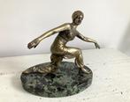 bronzen art deco dame jaren 30 beeld Egyptian revival dame, Ophalen of Verzenden