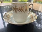 Antiek Porcelaine de Paris chocolade tas & bord Napoleon III, Ophalen of Verzenden