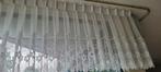 2 witte vitrages, 450cm x 60 cm en 155 cm x 60cm (LxB), Huis en Inrichting, Ophalen, Wit, Zo goed als nieuw, 200 cm of meer