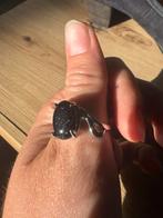 Ring maat 20, 20 of groter, IJzer of Staal, Zwart, Nieuw